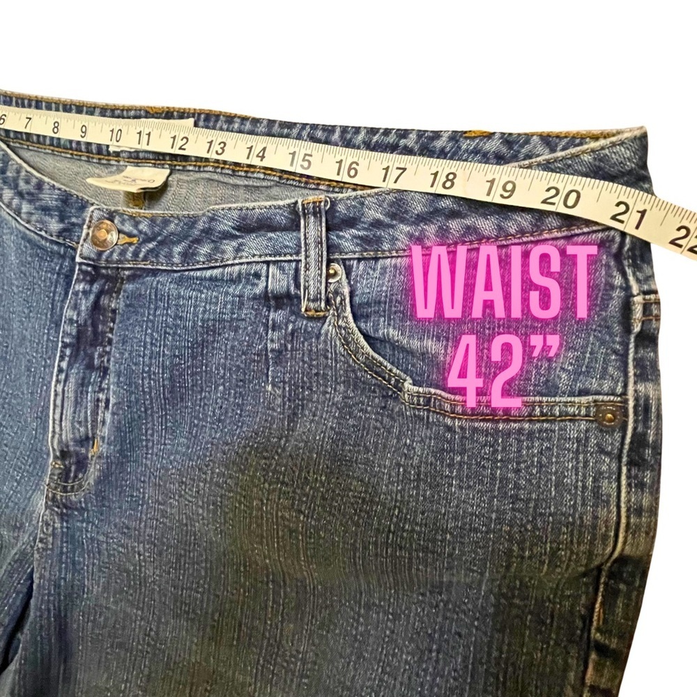 L.A. Blues Rodeo 6 (22/24) Short Jeans PRELOVED 42” waist length 40” - Picture 4 of 11